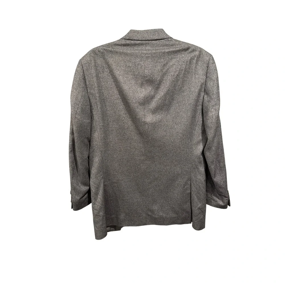 Paul Betenly Blazer Silver Silk Cashmere J-Sergio Sport Coat 40R Luxury 2-Button